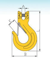 G80 U.S. Type Clevis Slip Hook with Latch