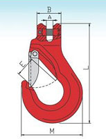 G80 GH Clevis Sling Hook with Latch Heavy Duty Type