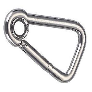 Oblique Angle Snap Hook With Screw, Zinc Plated, Stainless Steel Oblique Angle Snap Hook with Screw
