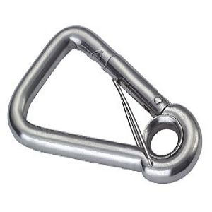 Stainless Steel Oblique Angle Snap Hook With Lock And Eye, AISI304 or AISI316, Angle Snap Hook