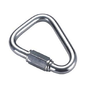 Delta Shaped Quick Link, Zinc Plated, Delta Quick Link, Stainless Steel Delta Shaped Quick Link