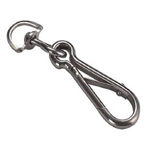 Simplex Hook With Swivel, Nickel Plated, Nickel Plated Simplex Hook with Swivel, Simplex Hook