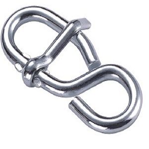 8 Shaped Hook With Tongue, Zinc Plated, 8 Shaped Hook, Hook with Tongue, Galvanzied 8 Shaped Hook