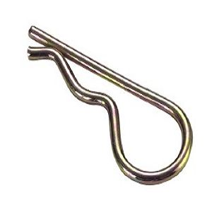 Hitch Pin Clips, Single Winded, Zinc Plated, Clips, Single Winded Hitch Pin Clips