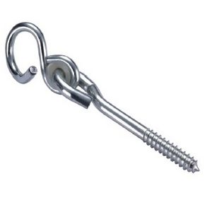 Swivel Hook With Bolt Wood Thread, Zinc Plated, Hook with Thread, Swivel Hook with Bolt Wood Thread