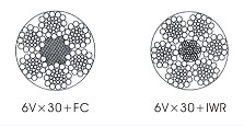 6Vx30+FC 6Vx30+IWR Triangular Wire Rope