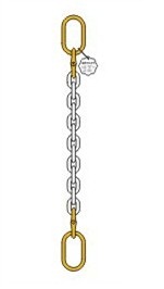 Single Leg Chain Sling, G80 Single Leg Chain Sling