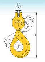  G80 Clevis Swivel Self-Locking Hook