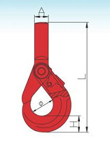 G80 U.S. Shank Self-Locking Hook