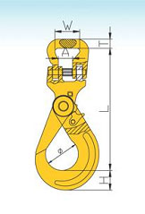 G80 Round Sling Self-Locking Hook