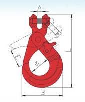 G80 Italian Type Clevis Self-Locking Hook