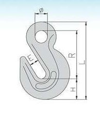U.S. Type Eye Grab Hook