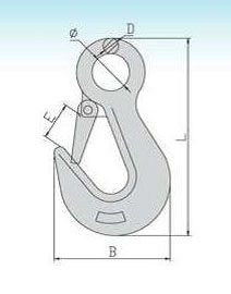 Zinc Coated Security Hook