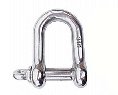 Stainless Steel European Type Large Dee Shackle, AISI 316, AISI 304