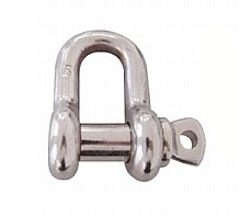 Stainless Steel US Type Dee Shackle, AISI 316, AISI 304